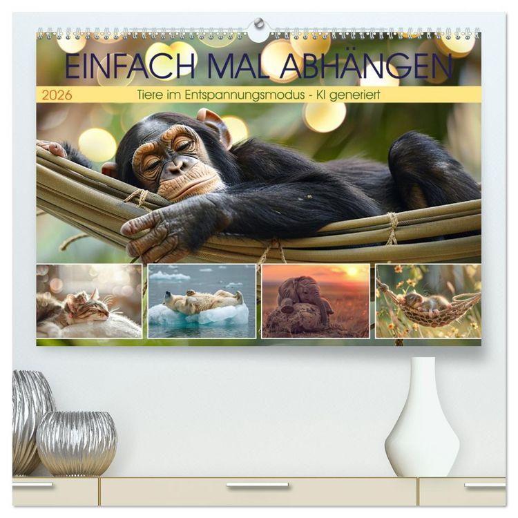 Produktbild: Einfach mal abh&auml;ngen (hochwertiger Premium Wandkalender 2026 DIN A2 quer), Kunstdruck in Hochglanz