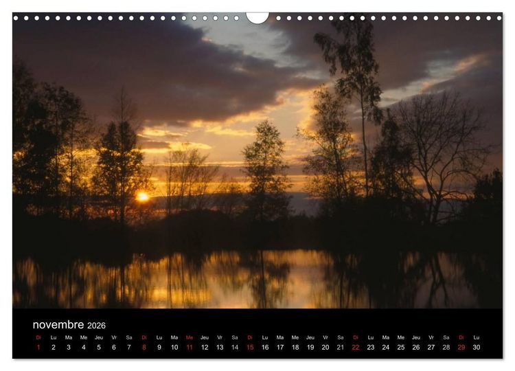 Produktbild: Couchers de soleil (Calendrier mural 2026 DIN A3 vertical), CALVENDO calendrier mensuel