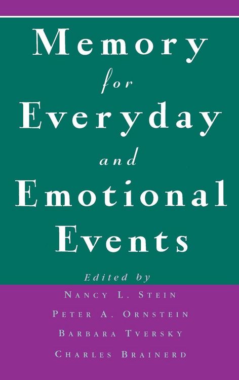 Produktbild: Memory for Everyday and Emotional Events