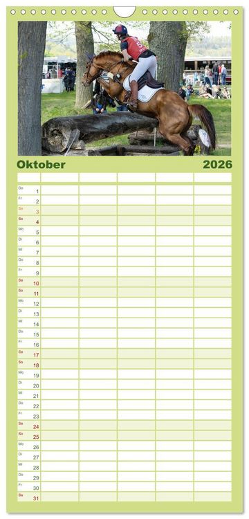 Produktbild: Familienplaner 2026 - Die Buschreiter mit 5 Spalten (Wandkalender, 21 x 45 cm) CALVENDO