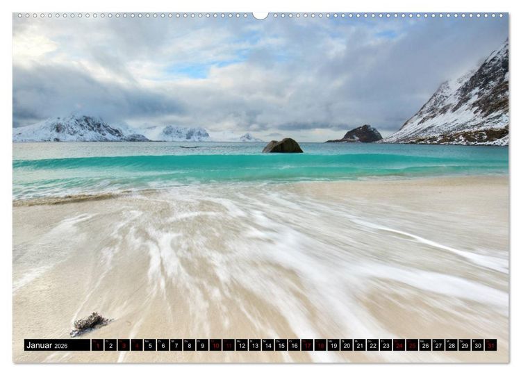 Produktbild: Lofoten Inselzauber (hochwertiger Premium Wandkalender 2026 DIN A2 quer), Kunstdruck in Hochglanz
