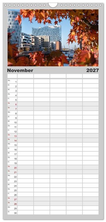 Produktbild: Familienplaner 2027 - Urbane Impressionen: Hansestadt Hamburg - Tor zur Welt mit 5 Spalten (Wandkalender, 21 x 45 cm) CALVENDO