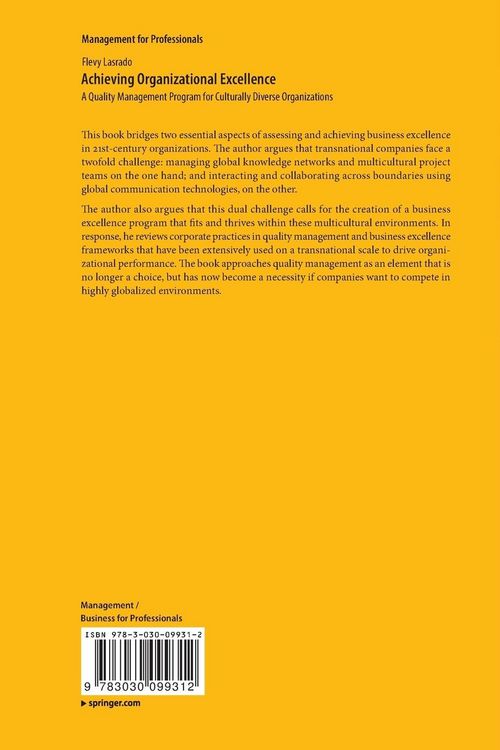 Produktbild: Achieving Organizational Excellence