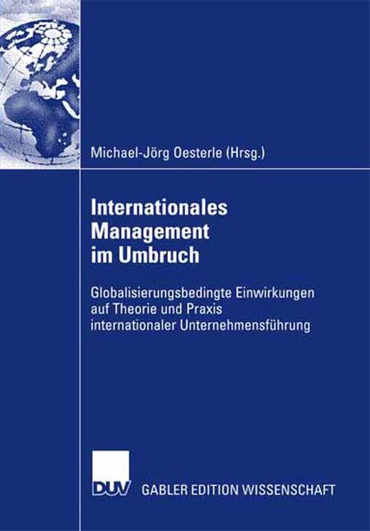 Produktbild: Internationales Management im Umbruch