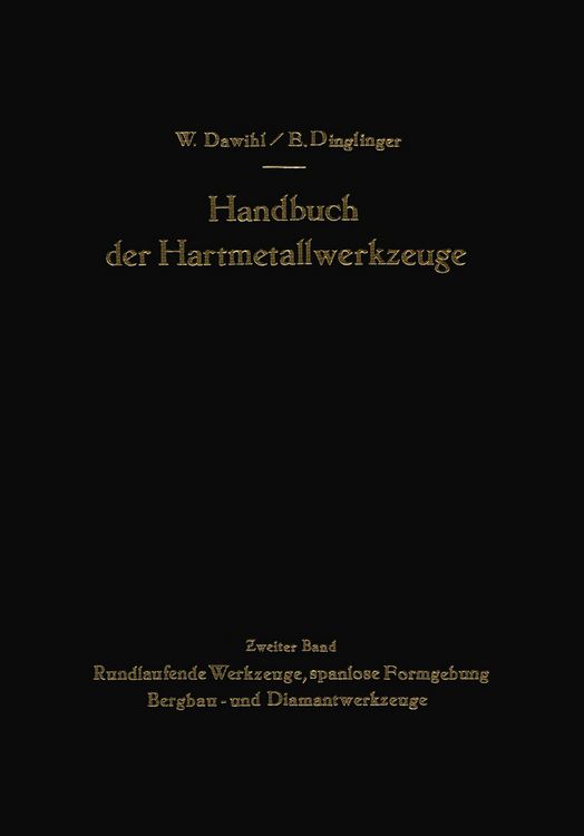 Produktbild: Handbuch der Hartmetallwerkzeuge