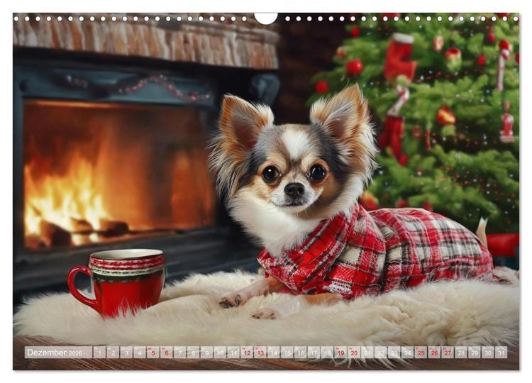 Produktbild: Chillige Chihuahuas - Entspannte Fellnasen genie&szlig;en das Leben (Wandkalender 2026 DIN A3 quer), CALVENDO Monatskalender