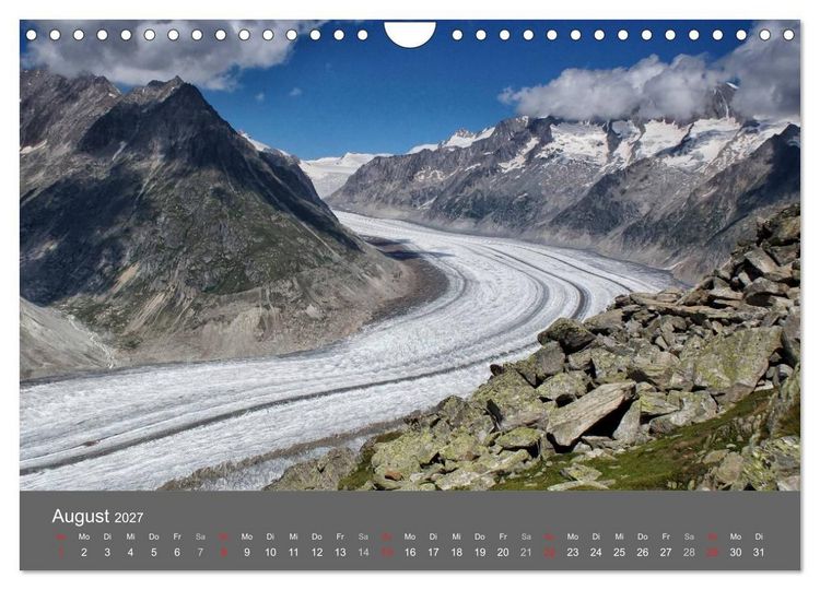 Produktbild: Wallis. Perle der Schweiz (Wandkalender 2027 DIN A4 quer), CALVENDO Monatskalender