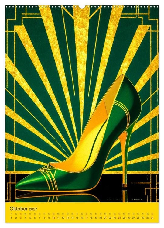 Produktbild: Art Deco Luxury &ndash; Golden Twenties (Wandkalender 2027 DIN A2 hoch), CALVENDO Monatskalender