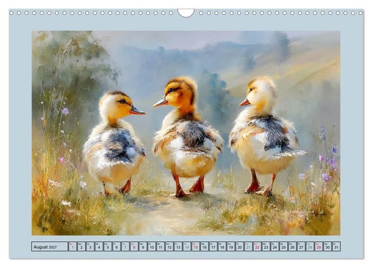 Produktbild: Zwergenten. Bezaubernde Schreih&auml;lse in der Natur (Wandkalender 2027 DIN A3 quer), CALVENDO Monatskalender