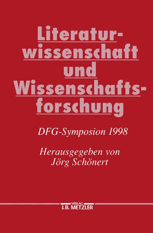 Produktbild: Literaturwissenschaft und Wissenschaftsforschung