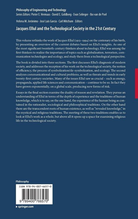 Produktbild: Jacques Ellul and the Technological Society in the 21st Century