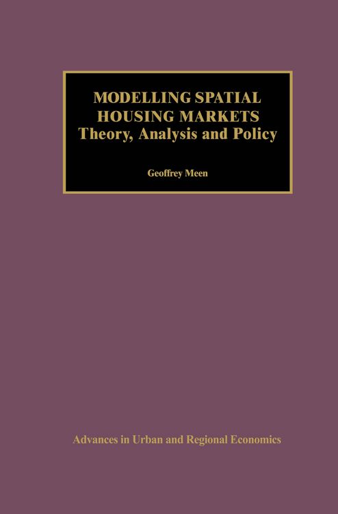 Produktbild: Modelling Spatial Housing Markets