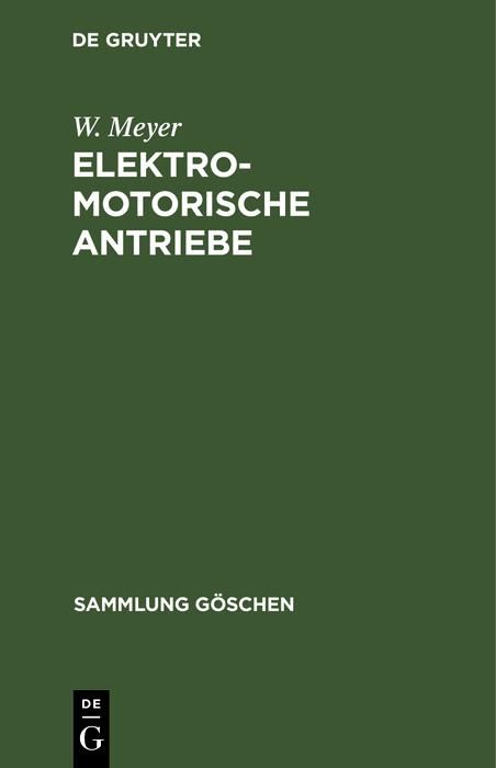 Produktbild: Elektromotorische Antriebe