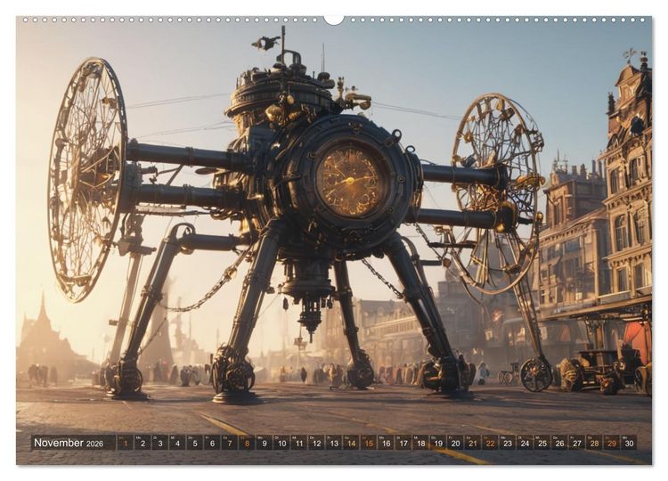 Produktbild: Steampunk Maschinen der Stra&szlig;e (Wandkalender 2026 DIN A2 quer), CALVENDO Monatskalender