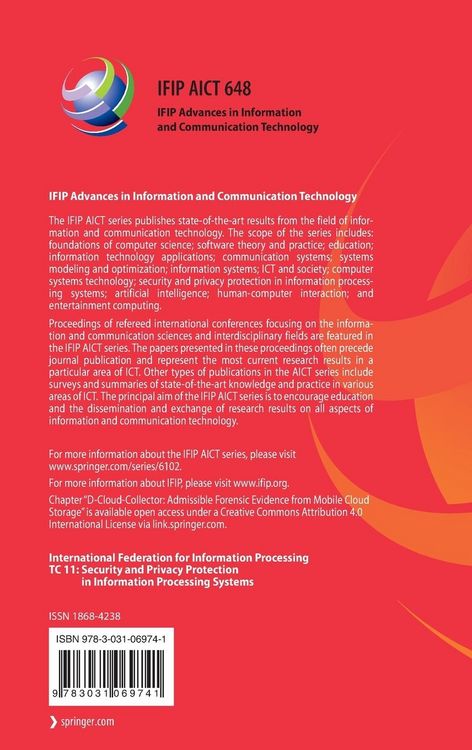 Produktbild: ICT Systems Security and Privacy Protection