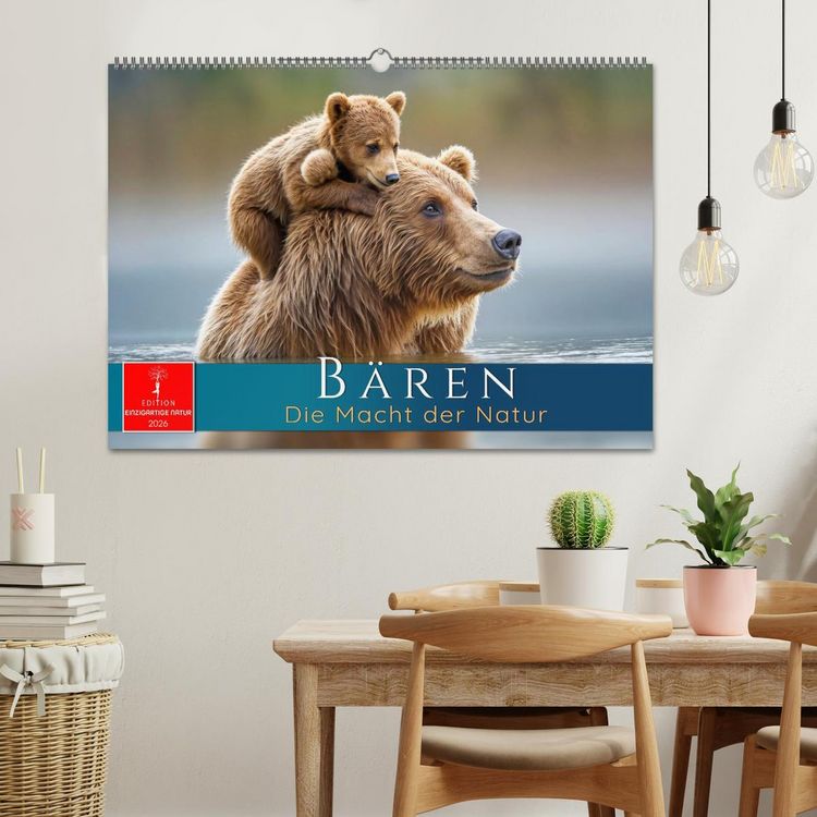 Produktbild: B&auml;ren - Die Macht der Natur (Wandkalender 2026 DIN A2 quer), CALVENDO Monatskalender