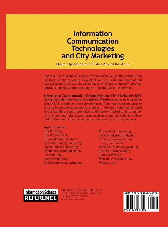 Produktbild: Information Communication Technologies and City Marketing