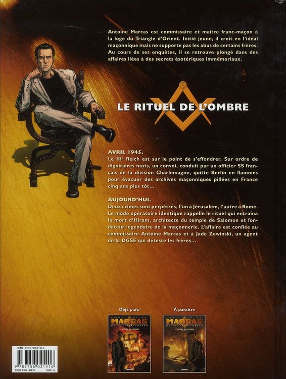 Produktbild: Marcas, ma&icirc;tre franc-ma&ccedil;on. Le rituel de l'ombre. Tome 1