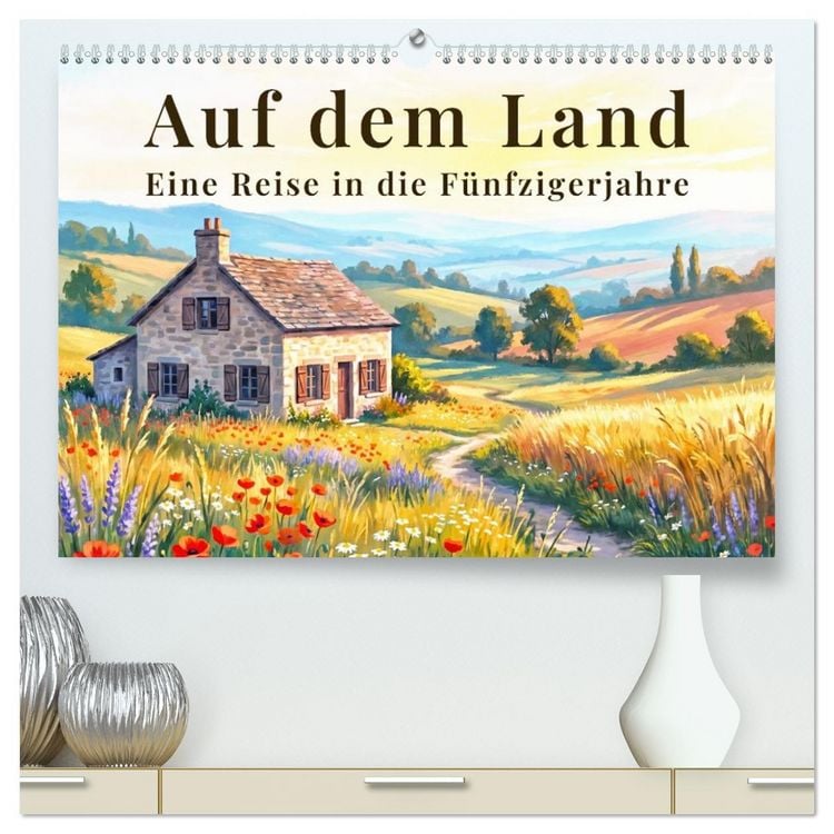 Produktbild: Auf dem Land - Eine Reise in die F&uuml;nfzigerjahre (hochwertiger Premium Wandkalender 2027 DIN A2 quer), Kunstdruck in Hochglanz