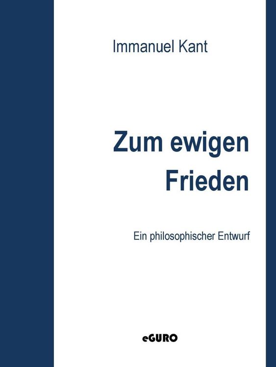 Produktbild: Zum ewigen Frieden