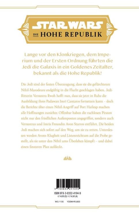 Produktbild: Star Wars Jugendroman: Die Hohe Republik - Mission ins Verderben