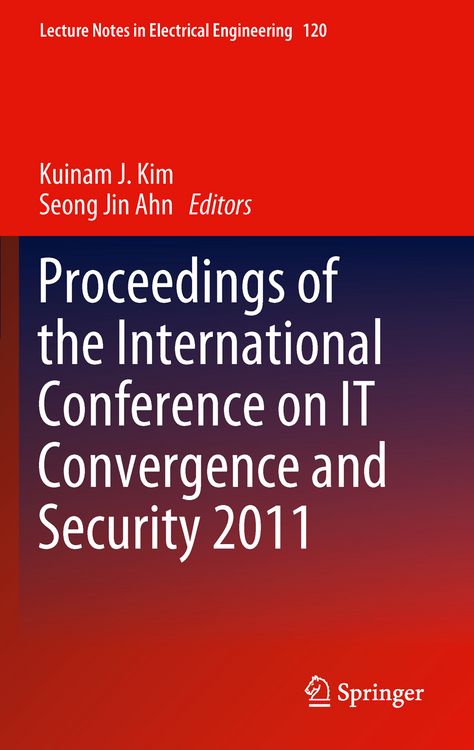 Produktbild: Proceedings of the International Conference on IT Convergence and Security 2011