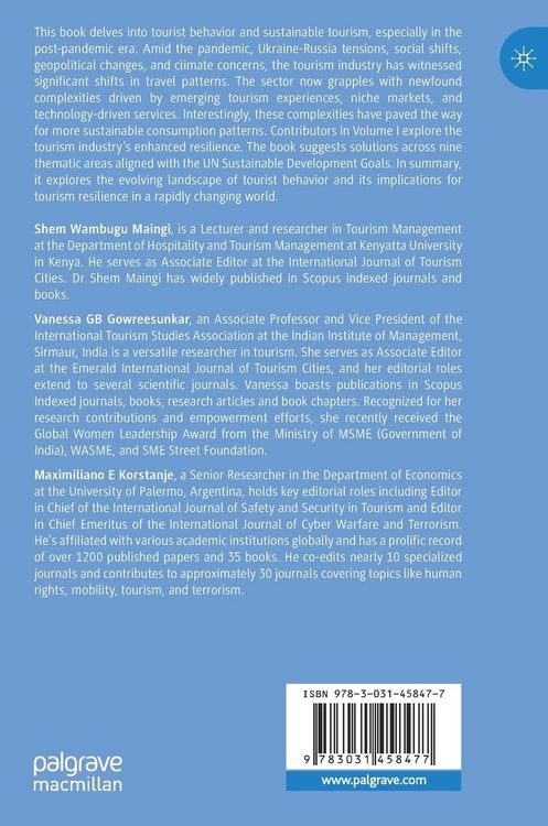 Produktbild: Tourist Behaviour and the New Normal, Volume I
