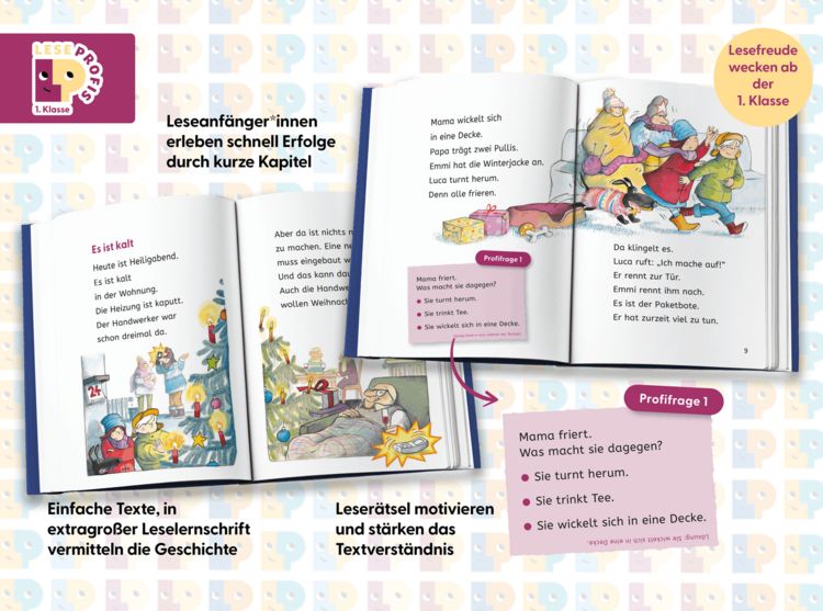 Produktbild: Leseprofis &ndash; Das sch&ouml;nste Weihnachtsgeschenk der Welt, 1. Klasse