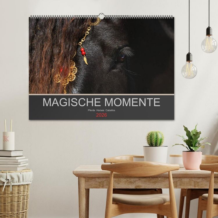 Produktbild: Magische Momente - Pferde Horses Caballos (Wandkalender 2026 DIN A2 quer), CALVENDO Monatskalender
