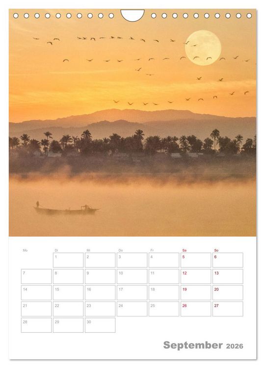 Produktbild: VOLLMOND-Planer - Im Licht der Nacht (Wandkalender 2026 DIN A4 hoch), CALVENDO Monatskalender