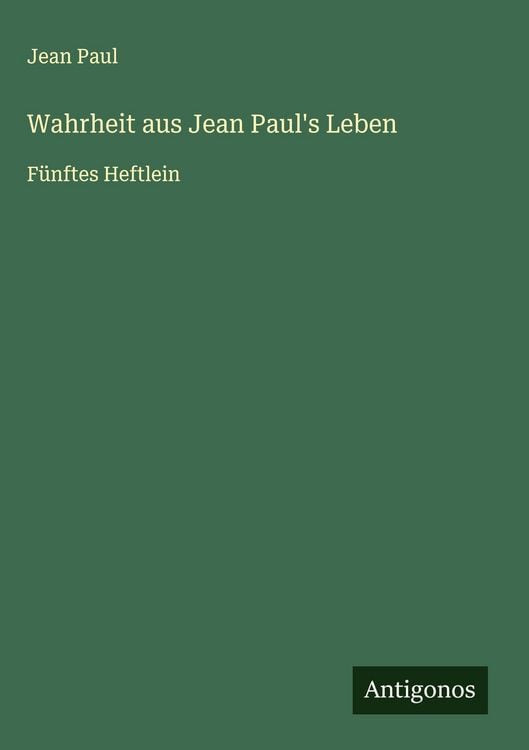 Produktbild: Wahrheit aus Jean Paul's Leben