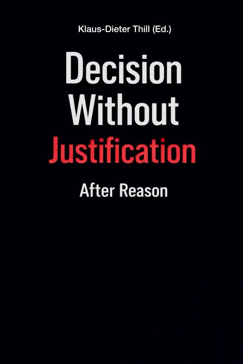 Produktbild: Decision Without Justification