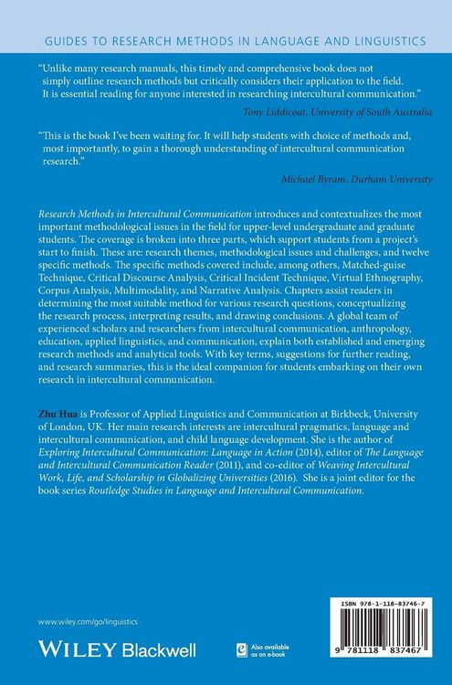 Produktbild: Research Methods in Intercultural Communication