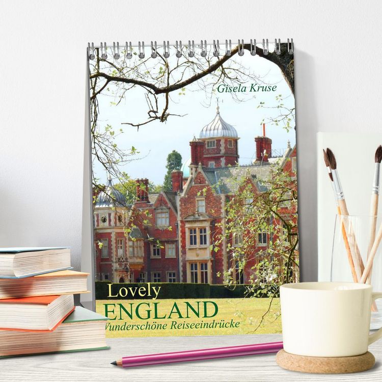 Produktbild: Lovely England Wundersch&ouml;ne Reiseeindr&uuml;cke (Tischkalender 2026 DIN A5 hoch), CALVENDO Monatskalender