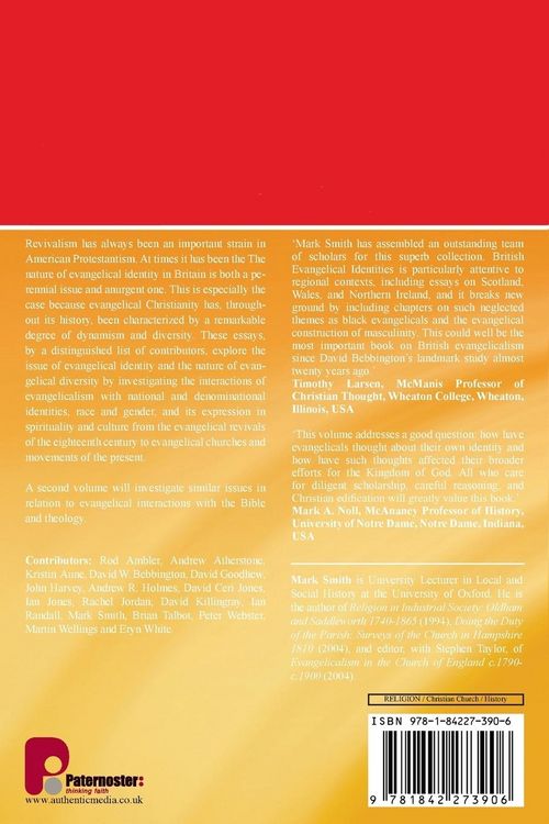 Produktbild: British Evangelical Identities Past and Present