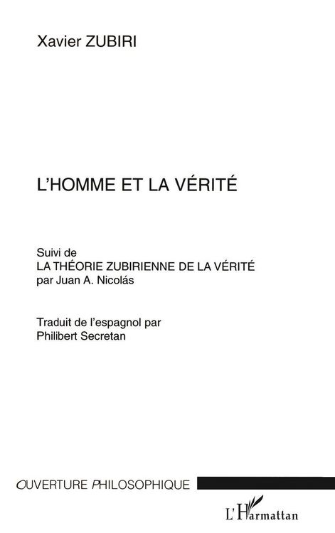 Produktbild: L'Homme et la V&eacute;rit&eacute;