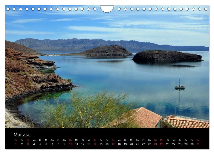 Produktbild: Baja California - Impressionen der mexikanischen Halbinsel (Wandkalender 2026 DIN A4 quer), CALVENDO Monatskalender