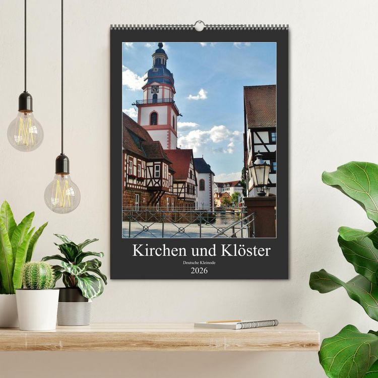 Produktbild: Kirchen und Kl&ouml;ster deutsche Kleinode (Wandkalender 2026 DIN A2 hoch), CALVENDO Monatskalender