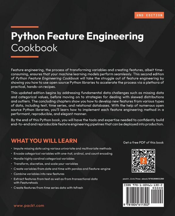 Produktbild: Python Feature Engineering Cookbook - Second Edition
