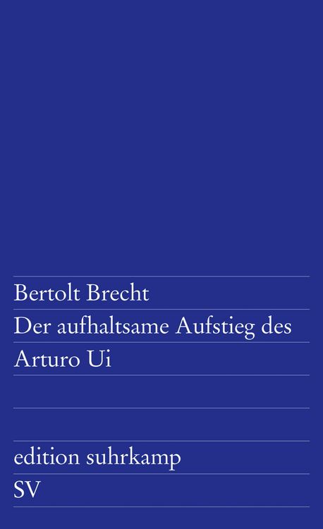 Produktbild: Der aufhaltsame Aufstieg des Arturo Ui