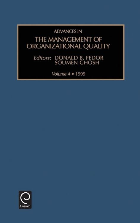 Produktbild: Advances in the Management of Organizational Quality