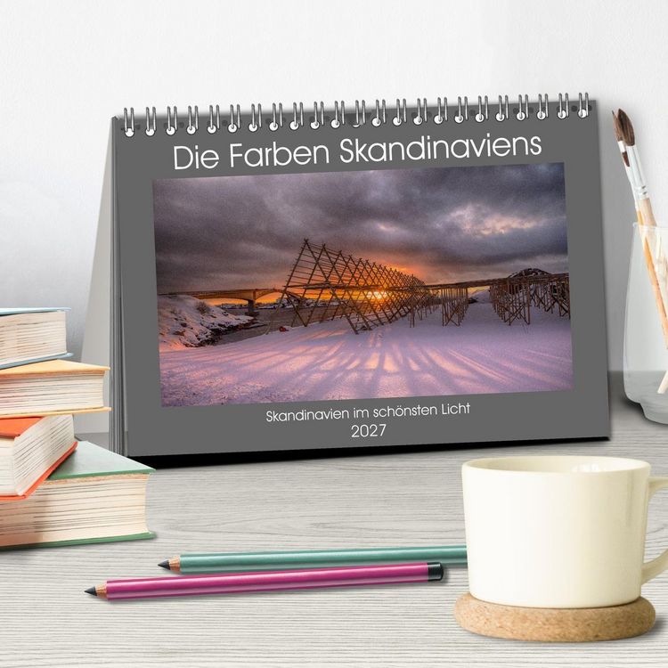 Produktbild: Die Farben Skandinaviens (Tischkalender 2027 DIN A5 quer), CALVENDO Monatskalender