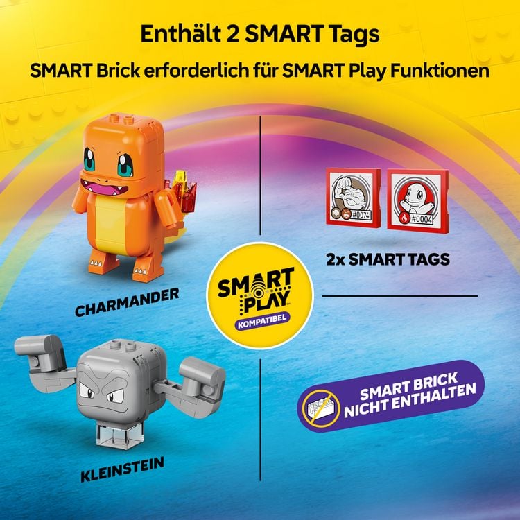 Produktbild: LEGO Pok&eacute;mon SMART Play: Glumandas und Kleinsteins H&ouml;hlenduell kompatibles Set 72157