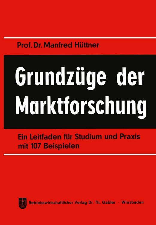 Produktbild: Grundz&uuml;ge der Marktforschung
