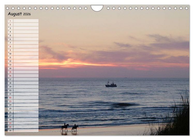 Produktbild: Egmond aan Zee (Wandkalender 2026 DIN A4 quer), CALVENDO Monatskalender