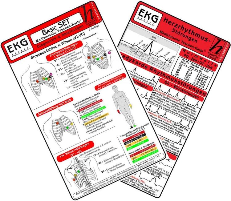 Produktbild: EKG Basic Set 2025 (2er Set) - Diagnostik & Ableitungen, Herzrhythmusst&ouml;rungen
