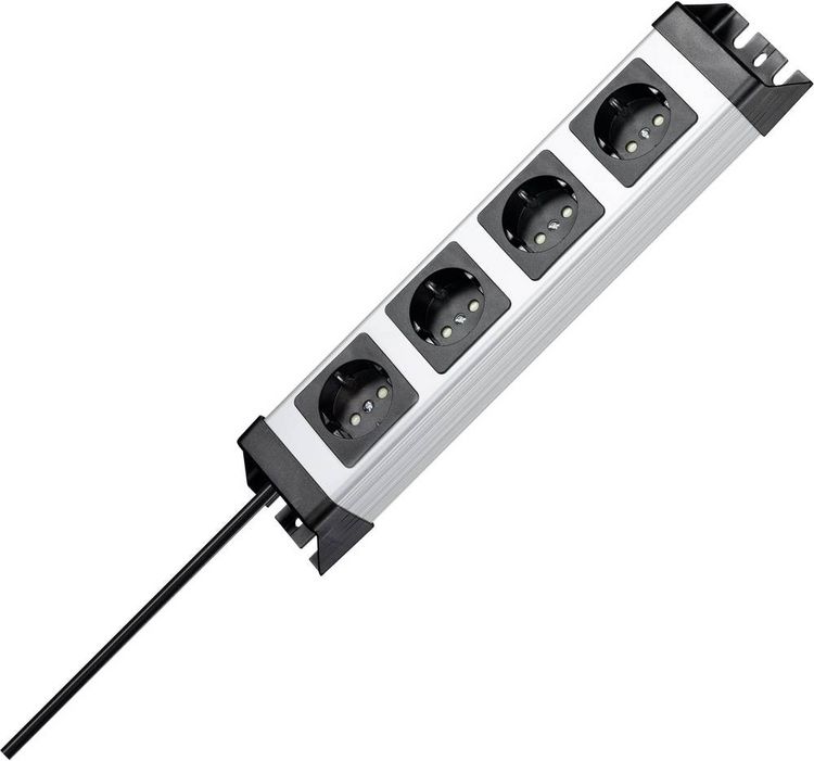 Produktbild: Kopp 226120010 Steckdosenleiste Grau, Schwarz Schutzkontakt 1St.