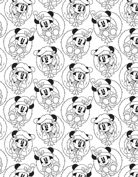 Produktbild: Disney: Weihnachtsmalblock: 40 festliche Motive zum Ausmalen