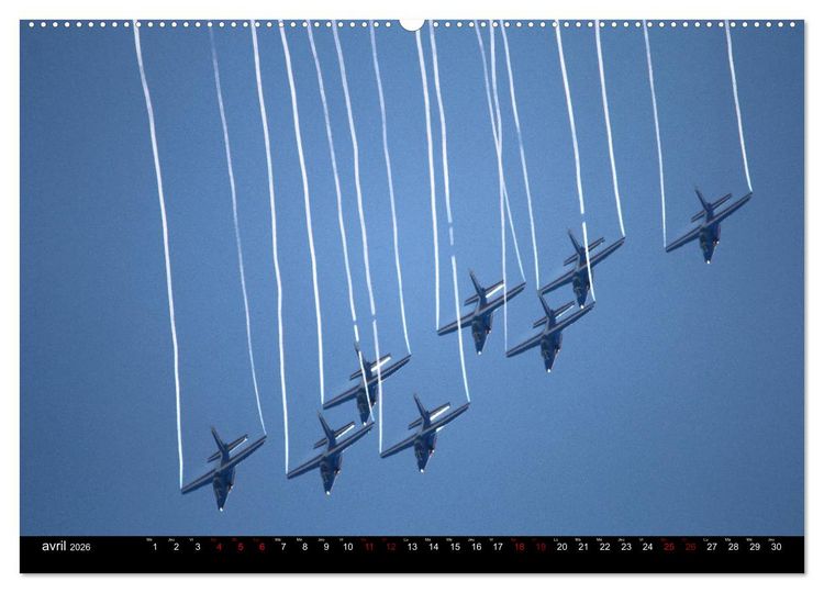 Produktbild: Arabesques dans le ciel de France (Calendrier mural 2026 DIN A2 vertical) calendrier de bureau