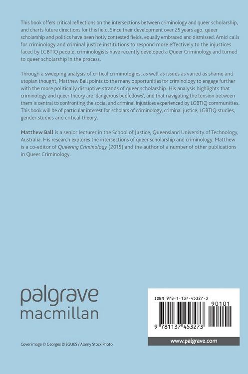 Produktbild: Criminology and Queer Theory